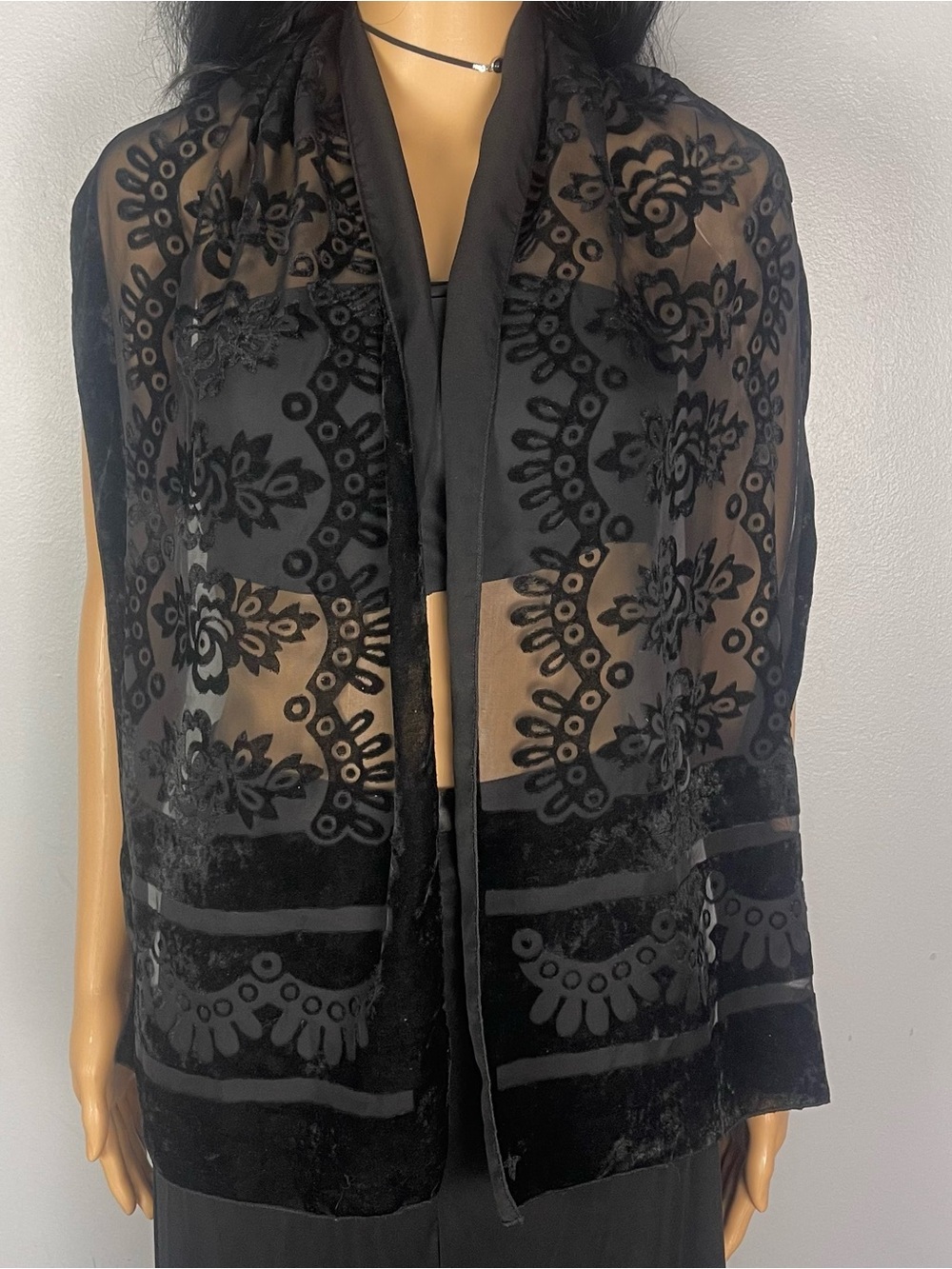 Vintage Velvet Scarf